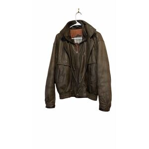 Vintage Coat Bomber Distressed Size M 1980s Or 1990s Aviator Firenze